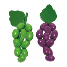 Houten fruit druiven